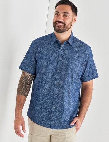 Logan Coope Short Sleeve Shirt, Chambray product photo