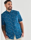 Logan Matsu Short Sleeve Shirt, Teal product photo