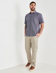 Logan Thayer Short Sleeve Shirt, Charcoal product photo View 03 S