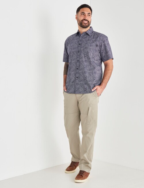 Logan Thayer Short Sleeve Shirt, Charcoal product photo View 03 L