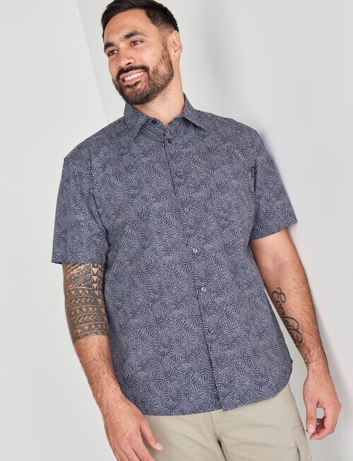 Logan Thayer Short Sleeve Shirt, Charcoal product photo View 05 L