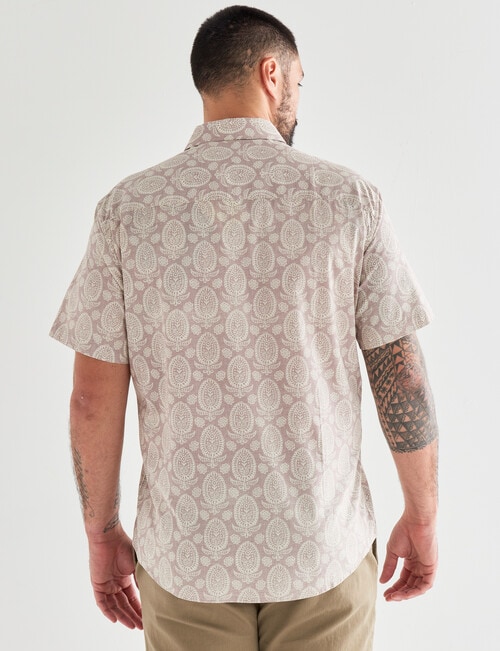 Logan Ceasar Short Sleeve Shirt, Taupe product photo View 02 L