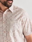 Logan Ceasar Short Sleeve Shirt, Taupe product photo View 04 S