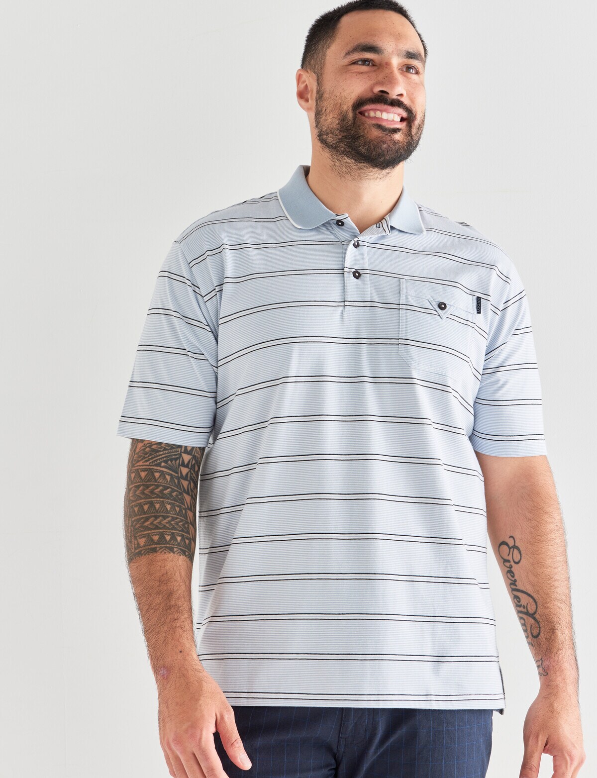 Logan Mendin Short Sleeve Polo Shirt, Grey - T-shirts, Singlets & Polos