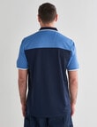 Line 7 Navigate Short Sleeve Polo, Blue product photo View 02 S