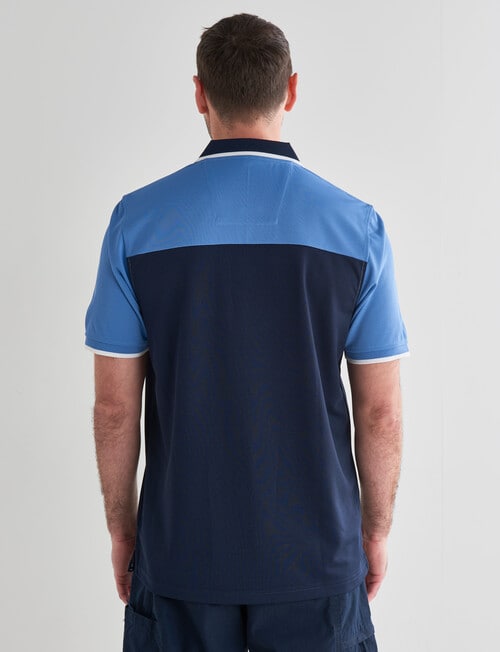 Line 7 Navigate Short Sleeve Polo, Blue product photo View 02 L