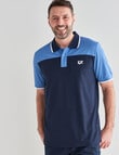Line 7 Navigate Short Sleeve Polo, Blue product photo View 05 S