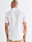 Gasoline Linen Cuban Resort Shirt, White product photo View 02 S