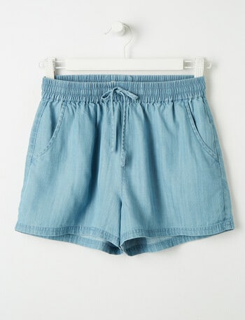 Switch Chambray Short, Mid Blue product photo