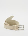 Boston + Bailey Classic Jeans Belt, Cream product photo
