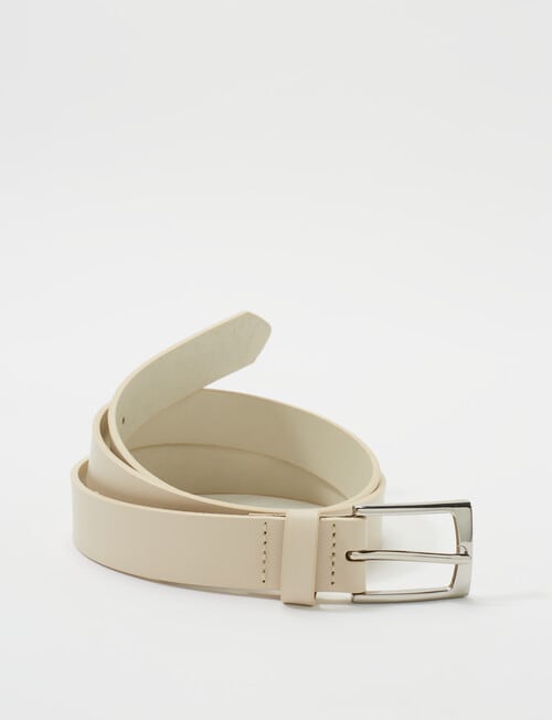Boston + Bailey Classic Jeans Belt, Cream product photo