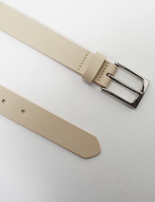 Boston + Bailey Classic Jeans Belt, Cream product photo View 02 L