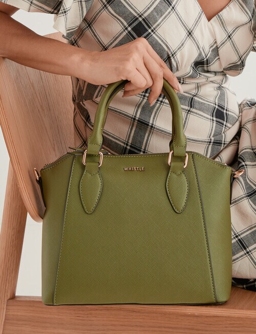 Whistle Rosie Shopper Bag, Khaki Handbags