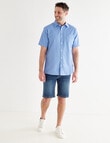 Chisel Check Short Sleeve Soft Touch Shirt, White product photo View 03 S