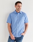 Chisel Check Short Sleeve Soft Touch Shirt, White product photo