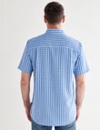 Chisel Check Short Sleeve Soft Touch Shirt, White product photo View 02 S
