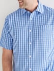 Chisel Check Short Sleeve Soft Touch Shirt, White product photo View 04 S