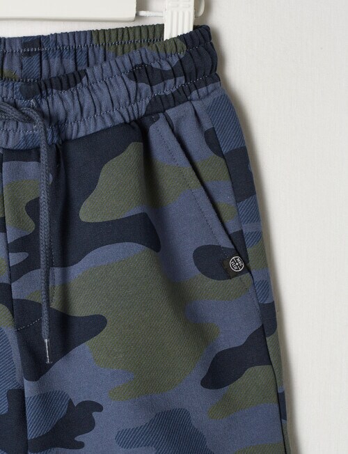 Mac & Ellie Camo Knit Short, Blue - Shorts