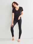 Bodycode Relaxed Short Sleeve Tee, Black product photo View 03 S