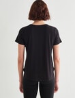 Bodycode Relaxed Short Sleeve Tee, Black product photo View 02 S