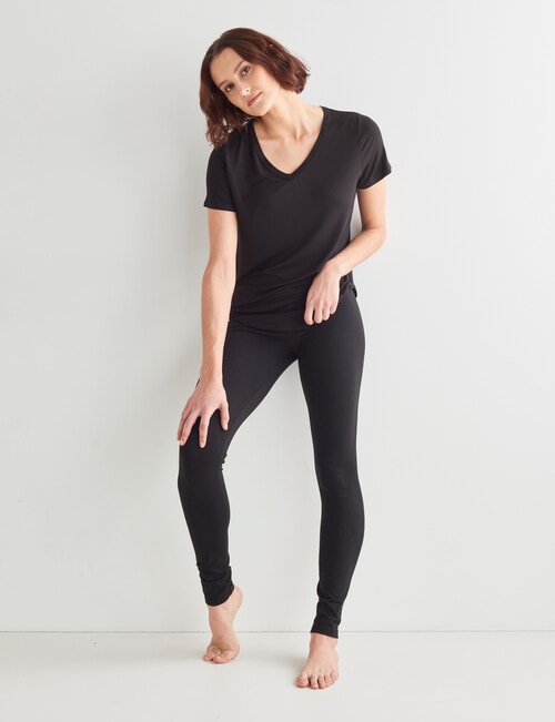 Bodycode Relaxed Short Sleeve Tee, Black product photo View 03 L