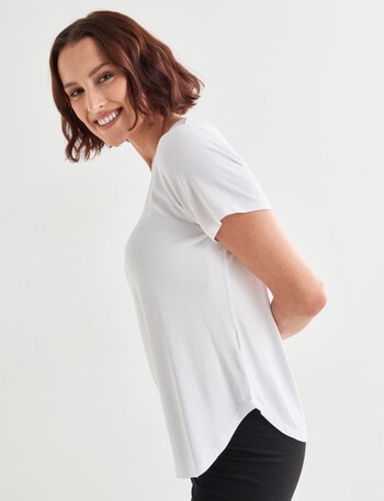 Bodycode Relaxed Short Sleeve Tee, White product photo