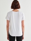 Bodycode Relaxed Short Sleeve Tee, White product photo View 02 S