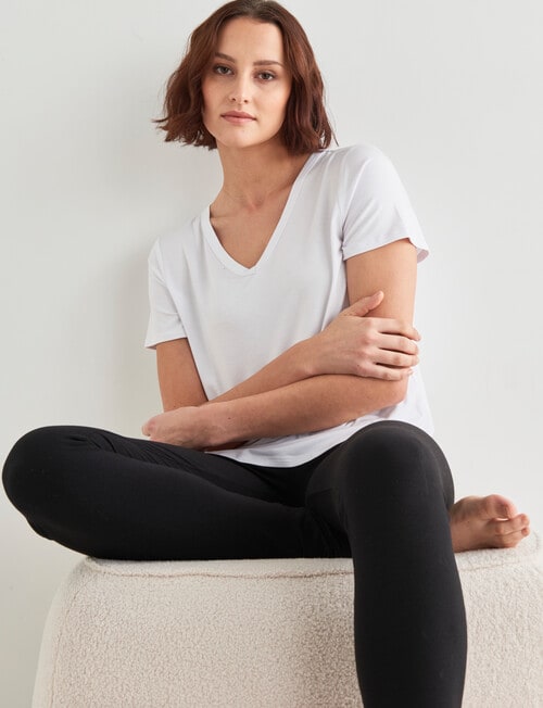 Bodycode Relaxed Short Sleeve Tee, White product photo View 03 L