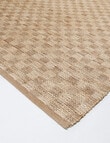 M&Co Block Check Jute Rug, Natural, 200x300cm product photo View 02 S