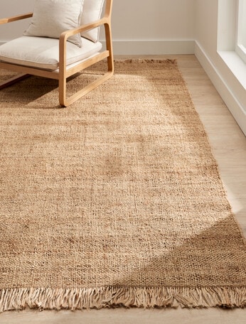 M&Co Woven Jute Rug, Natural, 200x300cm product photo