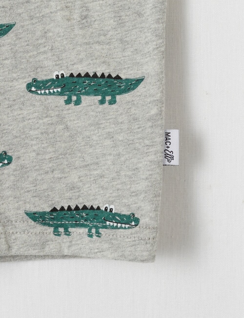 Mac & Ellie Crocodile Tank Top, Grey Marle - T-Shirts & Shirts