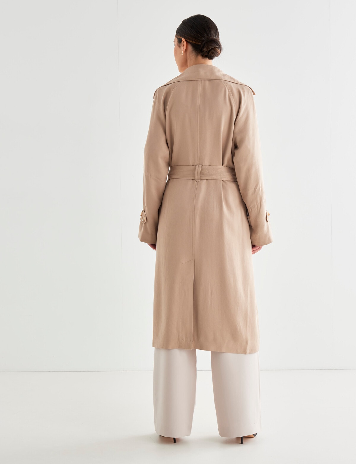 Whistle Classic Trench Coat, Camel Coats & Jackets