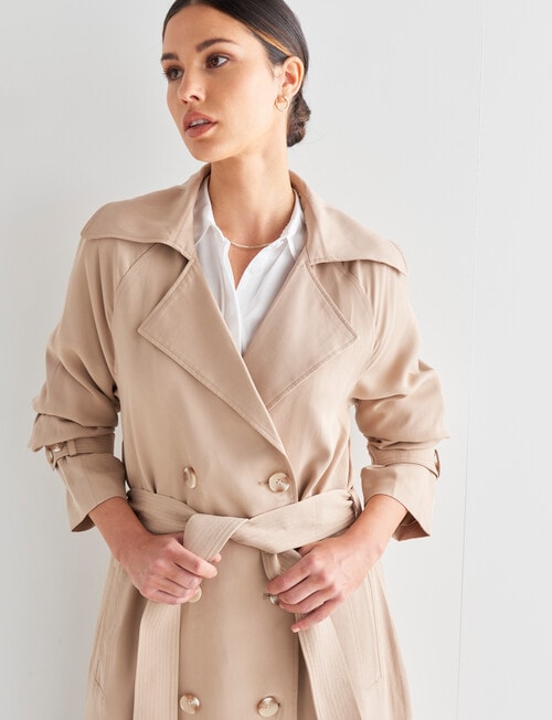 Whistle Classic Trench Coat, Camel product photo View 03 L