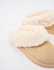 Lyric Lola Faux Suede Scuff Slippers, Champagne product photo View 02 S
