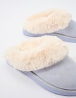 Lyric Lola Faux Suede Scuff Slippers, Light Blue product photo View 02 S