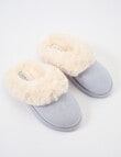 Lyric Lola Faux Suede Scuff Slippers, Light Blue product photo View 03 S