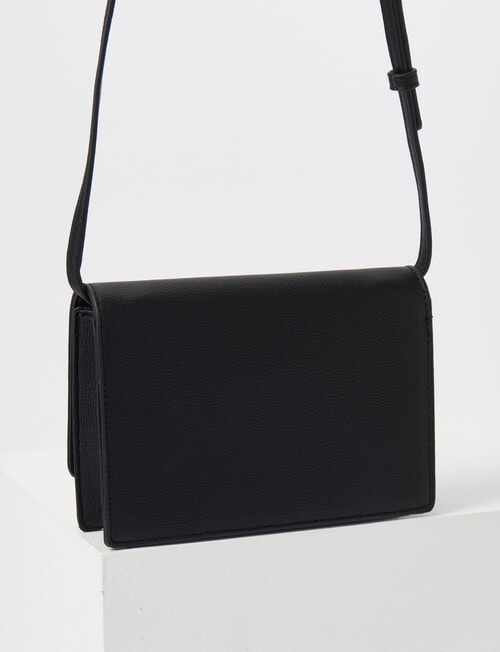 Whistle Accessories Bobbi Flap Crossbody Bag, Black product photo View 06 L