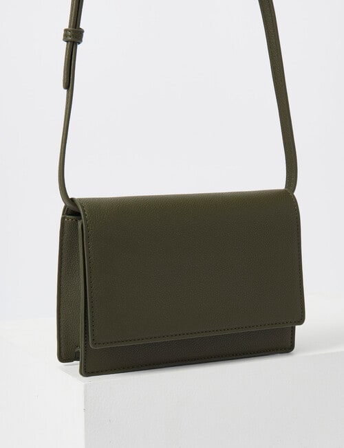 Whistle Accessories Bobbi Flap Crossbody Bag, Olive product photo View 05 L