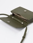 Whistle Accessories Bobbi Flap Crossbody Bag, Olive product photo View 07 S