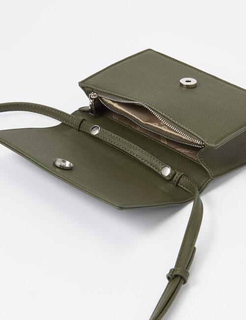Whistle Accessories Bobbi Flap Crossbody Bag, Olive product photo View 07 L