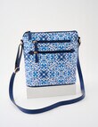 Boston + Bailey Sorrento Gianna Crossbody Bag, Blue & White product photo