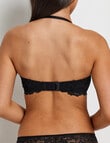 Perfects Lace Trim Push Up Strapless Bra, Black, A-C product photo View 04 S