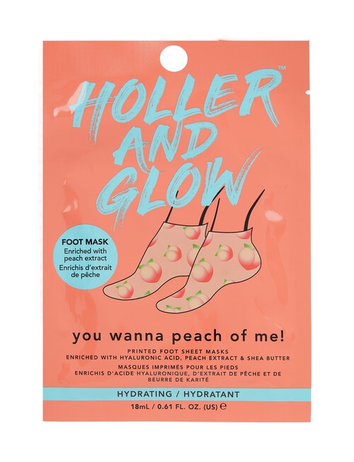Holler and Glow You Wanna Peach Of Me Foot Mask product photo