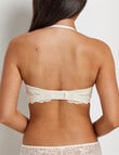 Perfects Lace Trim Push Up Strapless Bra, Ivory, A-C product photo View 04 S