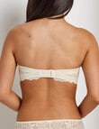 Perfects Lace Trim Push Up Strapless Bra, Ivory, A-C product photo View 06 S