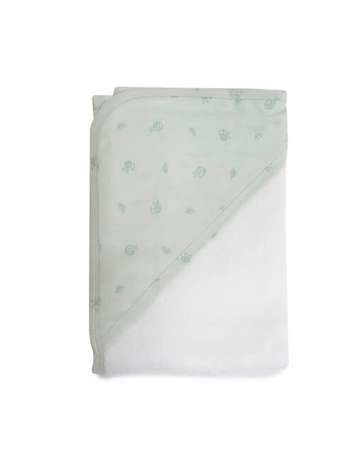 Bubba Blue Bamboo Little Bug Hooded Towel, Mint product photo
