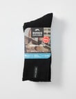 Bonds Explorer Original Cool Temp Quarter Crew Sock, 2-Pack, Black product photo View 02 S