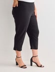 Studio Curve Bengaline Crop Pant, Black product photo