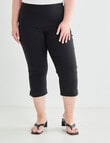 Studio Curve Bengaline Crop Pant, Black product photo View 05 S