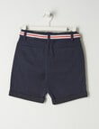 Mac & Ellie Woven Belted Chino Short, Navy product photo View 02 S